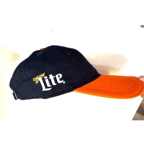 Chicago Bears/Miller Lite Hat Navy Orange Adjustable Baseball Cap NFL Team Logo - Picture 4 of 4